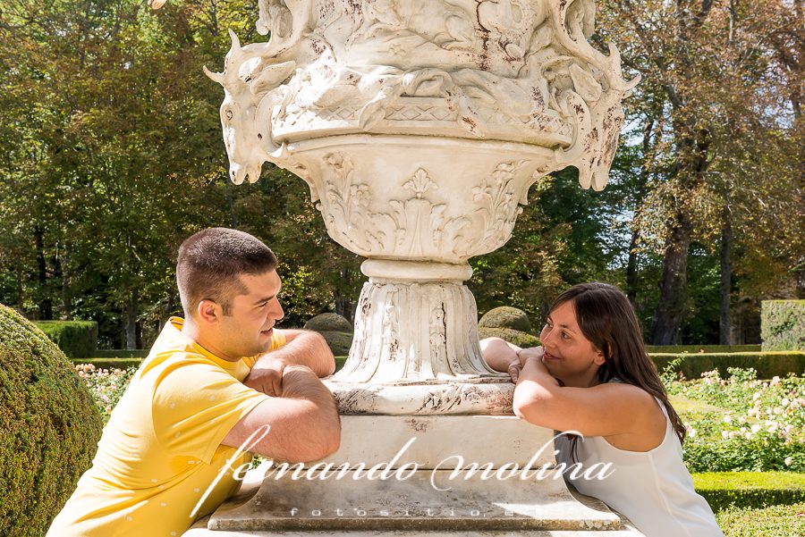 Reportaje fotográfico preboda en la Granja Segovia.