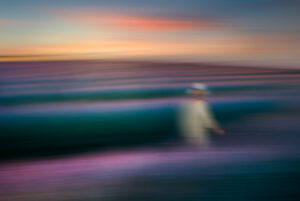 Atardecer entre lavandas - fotografía ICM