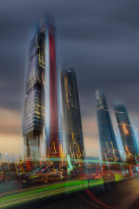 Atardecer surrealista - fotografía ICM